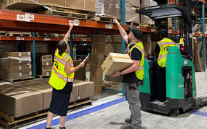 Warehouse Photo - Man and Woman Pointing 0626